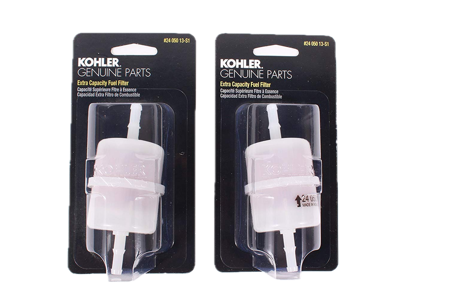 Kohler 24 050 13-S1 Engine Fuel Filter - 2 Pack