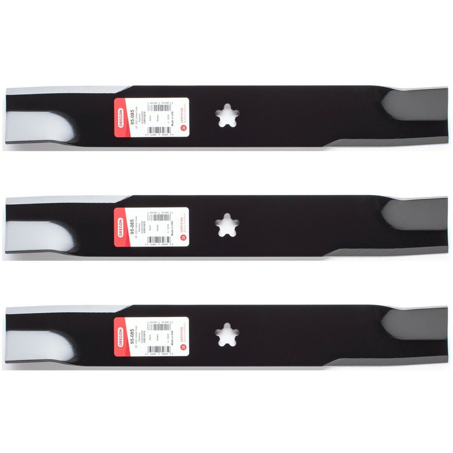 Oregon 95-085 Mower Blade for Husqvarna 539112079 510417801 52" EZ Mowers (3 Pack)