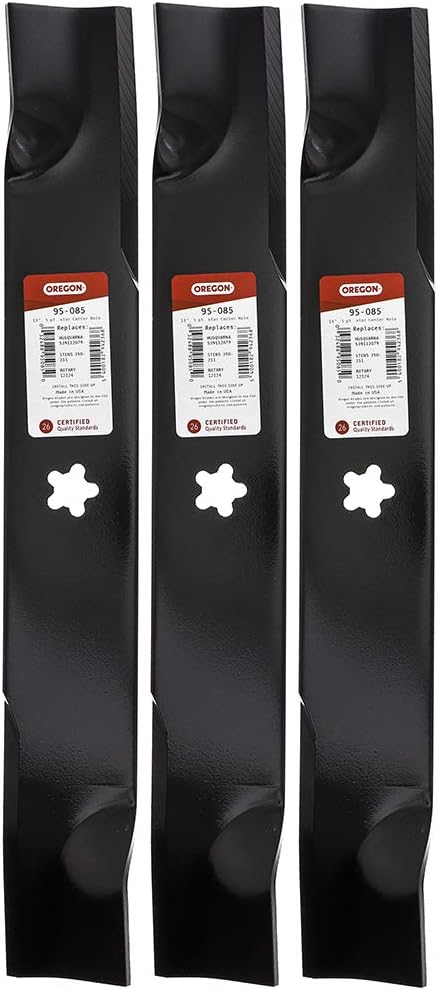 Oregon 95-085 Mower Blade for Husqvarna 539112079 510417801 52" EZ Mowers (3 Pack)