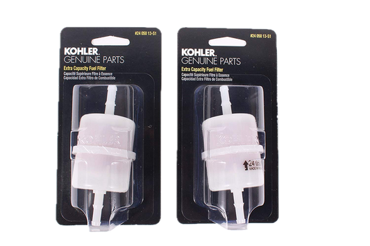 Kohler 24 050 13-S1 Engine Fuel Filter - 2 Pack