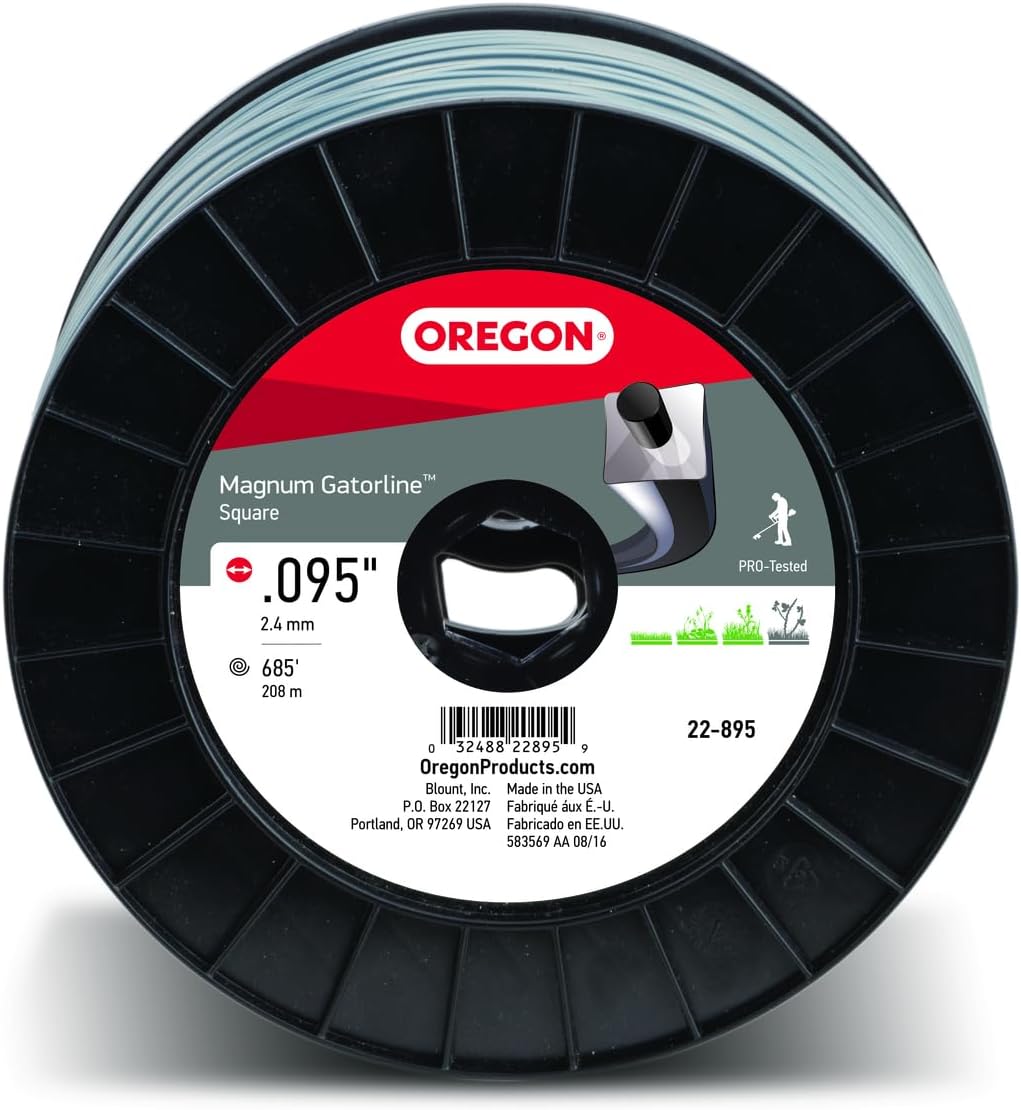 Oregon 22-895 Magnum Gatorline Heavy Duty Trimmer Line 3lb Spool .095" x 685-Foot
