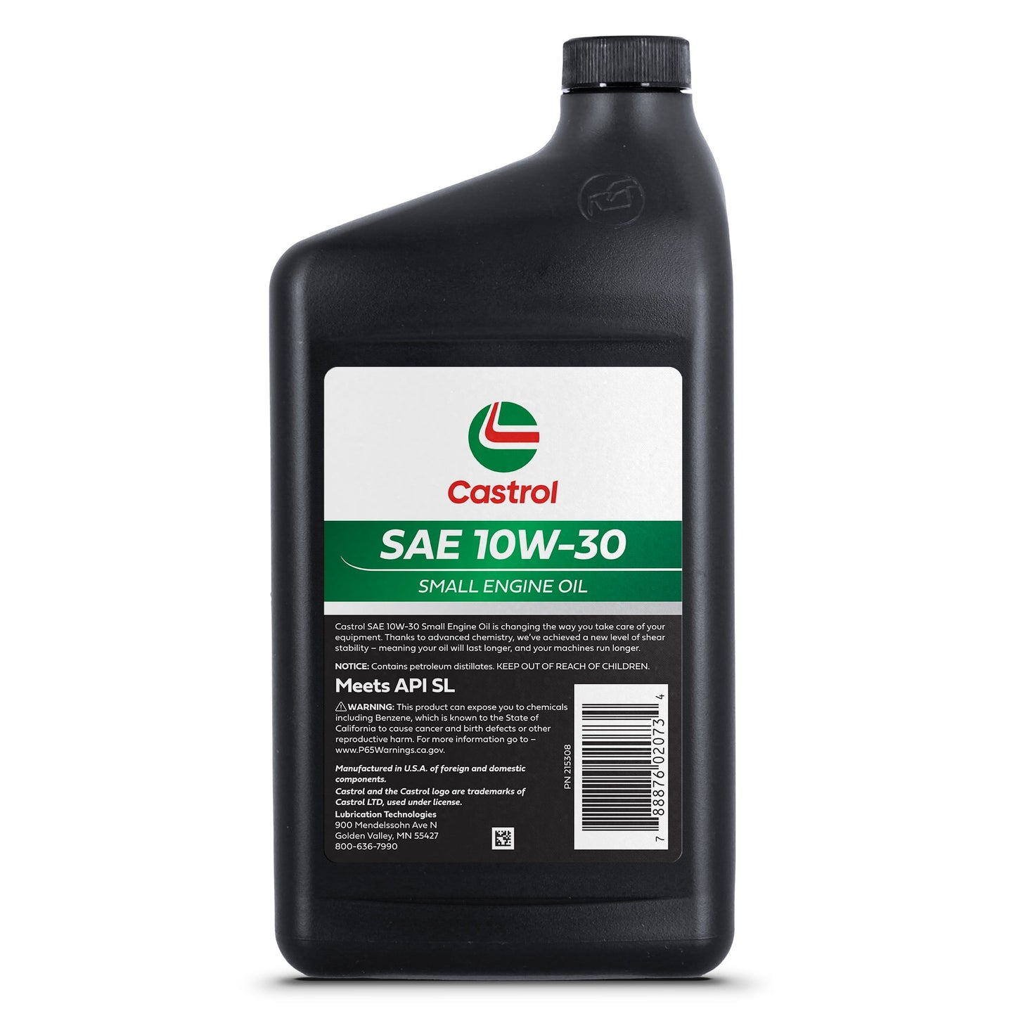 Castrol SAE 10W-30 Small Engine Oil For 4-Cycle Engines - 32oz