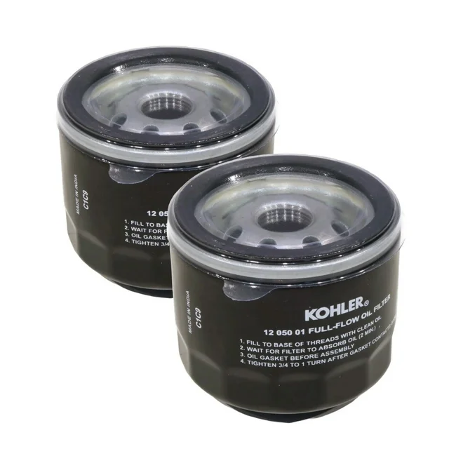 2 Pack Genuine Kohler 12-050-01-S Short Oil Filter 12 050 01-S OEM